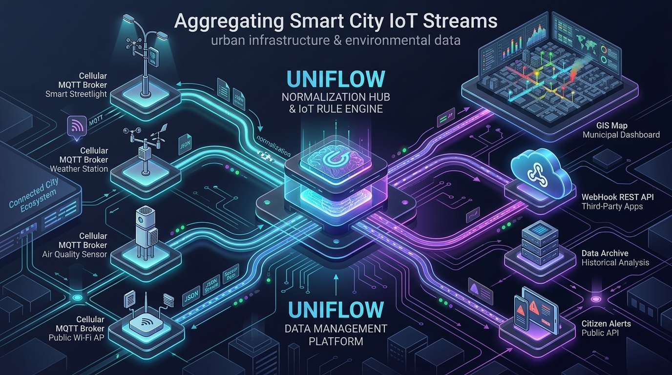Smart City IoT Sensor Stream Consolidation
